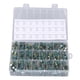 thumbnail image 1 of Kit de condensadores electrolíticos de 460 piezas, kit surtido de condensadores electrolíticos de aluminio en línea, 6,3 V-50 V, verde VoborMX herramienta, 1 of 8