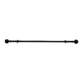 thumbnail image 7 of PowerSellerUSA Decorative Telescopic Metal Curtain Rod, 48" to 86" Contemporary Round PVC Finials, Ultra Durable Brackets 3/4" Diameter Window Drapery Rod, Black - Spherical Finial, 7 of 7