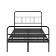 thumbnail image 4 of Metal Platform Bed frame with Headboard, Sturdy Metal Frame, No Box Spring Needed(Full), 4 of 7