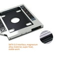 thumbnail image 6 of Universal Aluminum 2nd HDD Caddy 9.5 12.7mm SATA 3.0 Hard Disk Drive Box Optibay Enclosure 2.5 SSD ,Easy to Use, 6 of 6