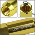 thumbnail image 3 of DNA Motoring KEYC-T15-GD Aluminum Acorn Tuner Lug Nut Style Keychain (Gold), 3 of 6