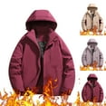 thumbnail image 1 of Sentmoon Snow Jacket Men Solid Color Long Sleeve Men's Coat Plus Size Keep Warm Zipper Windbreaker Waterproof Men Hoodie with Pockets Fall and Winter Fashion for Commuting and Bike Riding XXL, 1 of 8