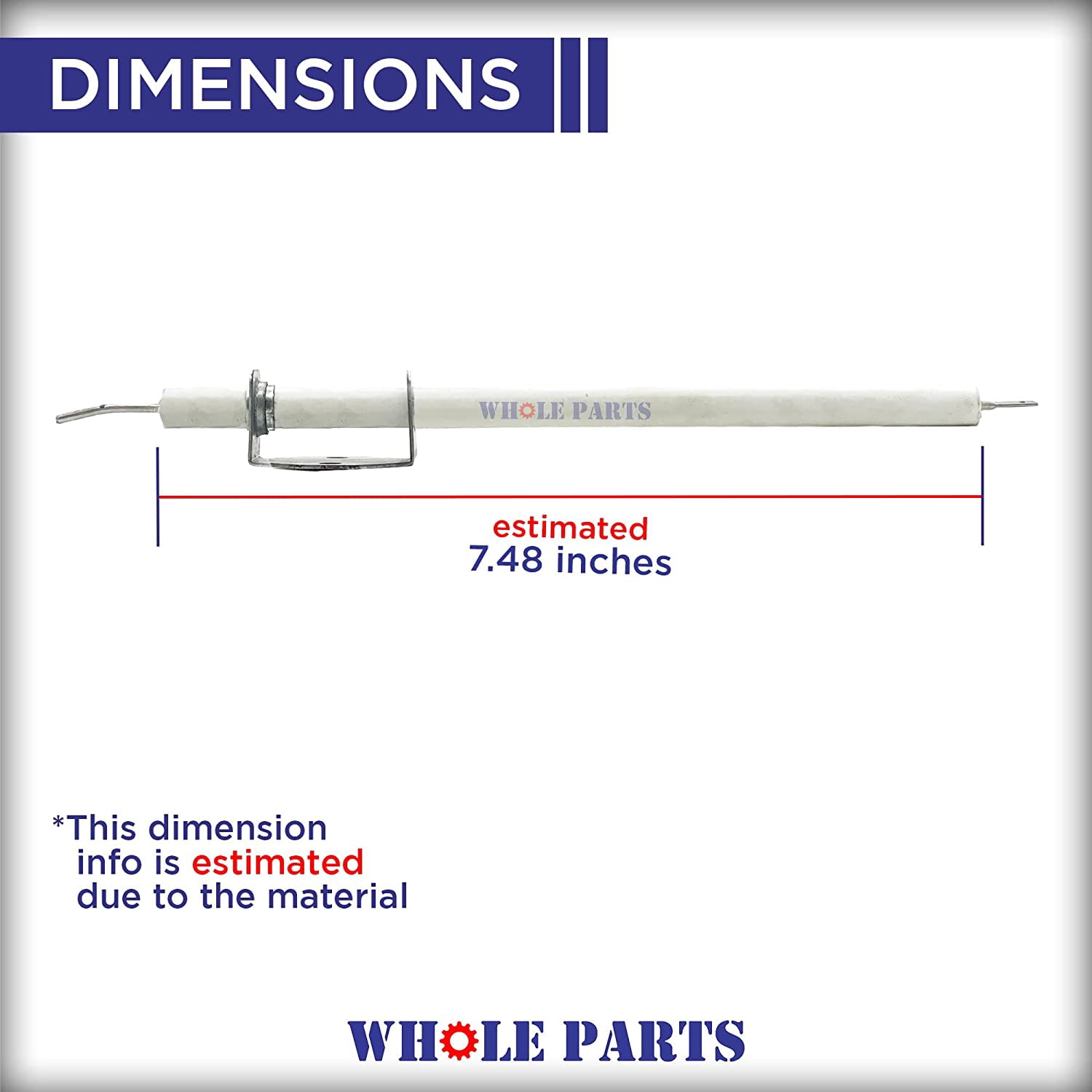 Whole Parts Ignitor/Broil Ignition Electrode Part# PB040171 - Replacement and Compatible with Some Viking Ranges or Ovens