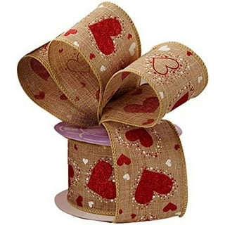 Valentine Ribbon- Box Lot 10-Wired-95 yds