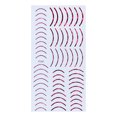 thumbnail image 3 of dianhelloya Nail Strip Sticker Self Adhesive Ultra-Thin Non-Fading Strong Stickiness Decorative Attractive Colorful Easy-peel Nail Art Adhesive Sticker Red B, 3 of 8