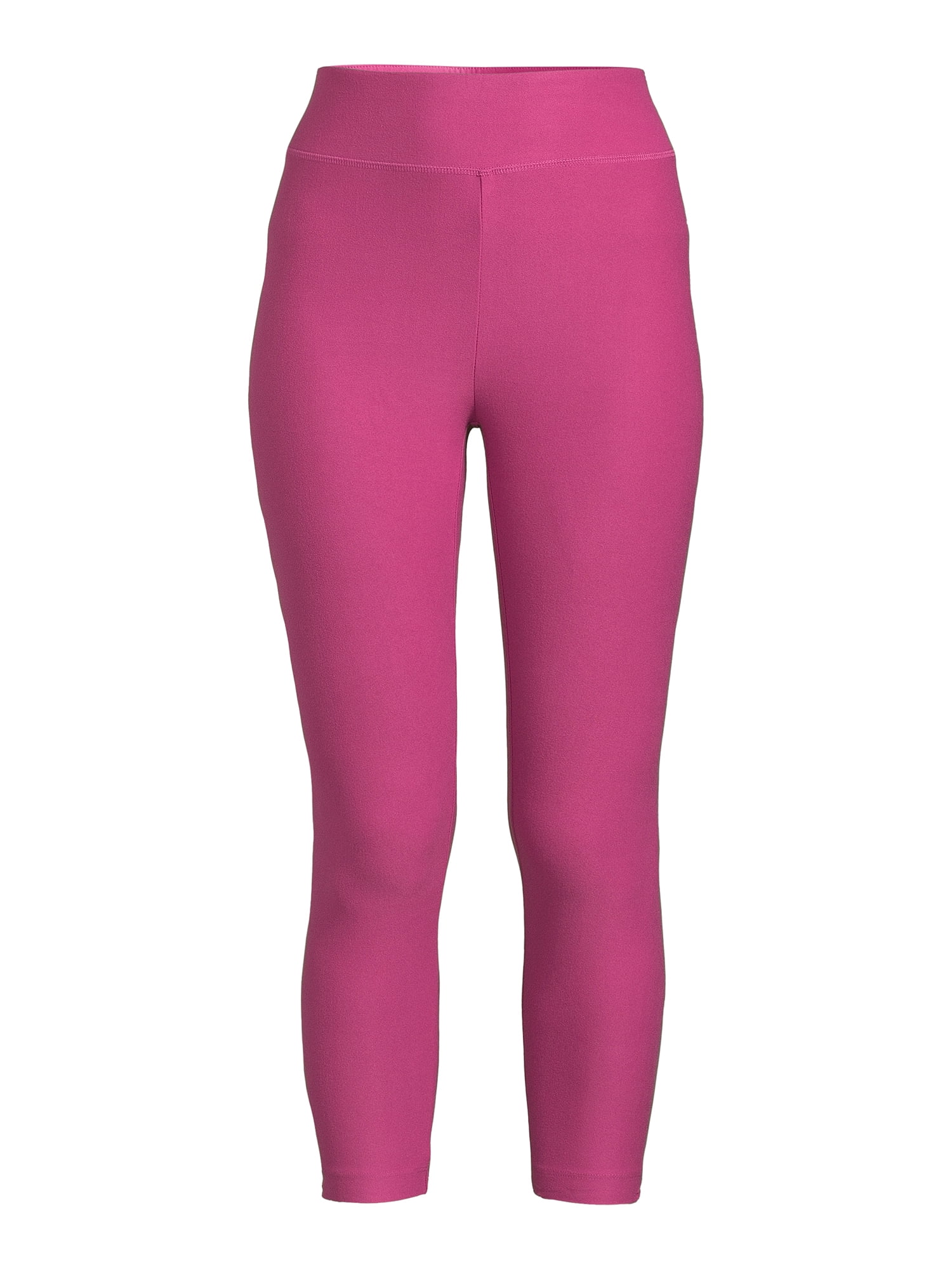 Lululemon Womens Mid Rise Knit Capri Leggings Hot Pink Size 6