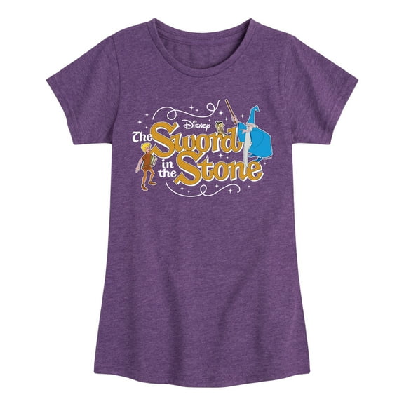 Disney - Sword In The Stone Character Group  - Toddler & Youth Girls Short Sleeve Graphic T-Shirt