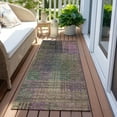 thumbnail image 6 of Addison Rugs Chantille Indoor/Outdoor Transitional Triangles Plum Washable Runner Rug, 2'3" x 7'6", 6 of 6