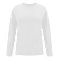 thumbnail image 4 of Womens Tops Womens Oversized Long Sleeve T Shirts Basic Crewneck Tee Fall Tops Casual Workout Fashion Casual Clothes Shirts for Women, 4 of 6