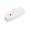 thumbnail image 1 of Interruptor de luz indicadora en línea Uxcell AC 250V 10A On/Off Blanco para lámpara de escritorio, 1 of 5