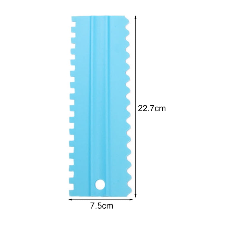 6-Piece Clear Acrylic Cake Scraper Set – 12 Edge Designs For Smoothing & Decorating Frosting