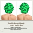 thumbnail image 2 of Kdxio Green Broccoli Pattern Satin Bonnet Silk Bonnet Hair Bonnet for Sleeping Hair Bonnets for Women Curly Natural Hair, 2 of 6