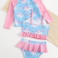 thumbnail image 6 of NIEWTR Girls Swimsuit Bikini Set,Criss Cross Bathing Suits for Girl Two Piece Solid Color Girls' Swimwear for 7-16 Years Summer Beach Swimwear 3-4 Years,Pink, 6 of 6