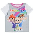 thumbnail image 3 of CoComelon Toddler Girls' Rainbow Short Sleeve Shirt And Pants 2PC Pajama Set, 3 of 7