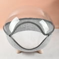thumbnail image 2 of Cat Cave Removable Transparent Top Large Space Hideout Felt Kitten Nest Bed With Wooden Legs For All Seasons, 2 of 5