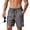 Dark Gray, variant on Men's Casual Athletic Shorts Quick-Drying Lightweight Suitable for Running,Gym and Fitness with Zippered Pockets Dark Blue L