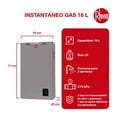 thumbnail image 2 of calentador de agua instantáneo 16 l gas natural para 3 servicios, 2 of 7