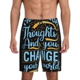 thumbnail image 3 of Lsque Not All Those Who Wander Are Lost 2 Mens Sleep Pajama Shorts,Short Pajama Pants, Cotton Ultra-Soft Knit-4X-Large, 3 of 9