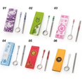 thumbnail image 3 of 2Pcs Portable Metal Tableware Outdoor Picnic Camping Cutlery Chopsticks Spoon, 3 of 10