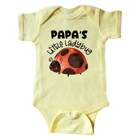 

Inktastic Papa s Little Ladybug Gift Baby Boy or Baby Girl Bodysuit