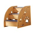thumbnail image 1 of Wooden Pet Stairs for Small Dogs and Cats, 3 Levels, 1 of 5