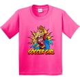 thumbnail image 3 of Inktastic Soccer Girl Superhero Youth T-Shirt, 3 of 5