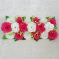 thumbnail image 4 of Arch Rose Flower Panel Table Runner Bouquet for Wedding Decorations Flower Wall Rose Red and White, 4 of 8