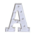 thumbnail image 1 of KIHOUT Home Decor Clearance, Alphabet LED Letter Lights Light Up White Plastic Letters Standing Hanging A-M &, 1 of 4