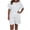 White, variant on CHUMUD Two Piece Sets for Women Summer Outfits Short Sleeve Crew Neck Tees Shorts Casual Lounge (Avail for Plus Size)