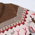 thumbnail image 5 of NOLDARES Christmas Sweater Kids,Toddler Boys Sweater Kids Winter Warm Sweater Crewneck Pullover Tops,A112-Coffee, 5 of 6