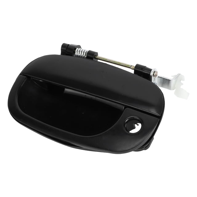 Mangos de puerta exterior de automóvil Unique Bargains delantero izquierdo para Hyundai H1 STAREX 1998-2007 ABS negro, 1 Pcs