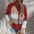 thumbnail image 2 of Outfmvch Cardigan For Women, Cardigan Sweaters For Women, Winter Coats For Women, Long Sleeve, Zip Up Hoodie, 4-Wine 4Xl, 2 of 5