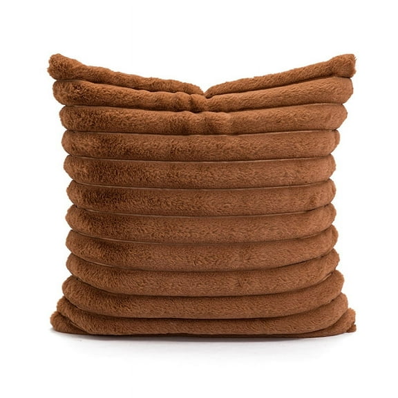 Nvzi Throw Pillow Cover 18x18 Decorative Cushion Case Farmhouse Pillowcase Modern Pillow Covers for Sofa,Couch, Living Room, Caramel