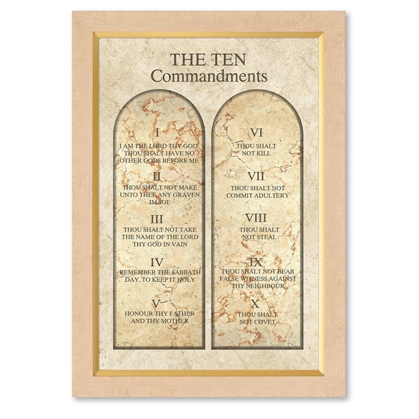 DECORARTS The Ten Commandments Wall Decor (Reformed Christians