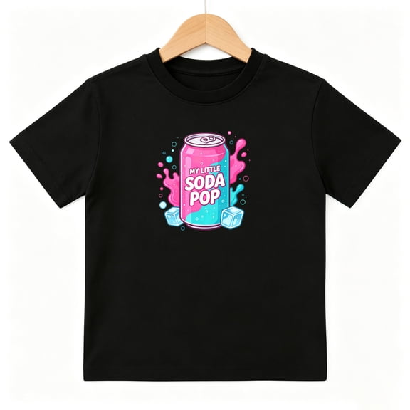My Little Soda Pop Can Boys Graphic Tees Cute Kids T-Shirt 100% Cotton Short Sleeve Tops Ages 4-13Y