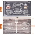 thumbnail image 2 of OPUX Reversible Cushioned Memory Foam Coffee Kitchen Rug, 32" x 17.5", Anti Slip, 2 of 7
