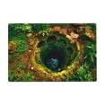 thumbnail image 2 of 3D Hole Rug, 3D Hole Illusion Rug, Stereoscopic Visual Effect Entrance Door Mat, Bottomless Hole Design Non-Slip Doormat Indoor/Outdoor Use for Entrance, Living Room Decoration (15.75×23.62in), 2 of 6
