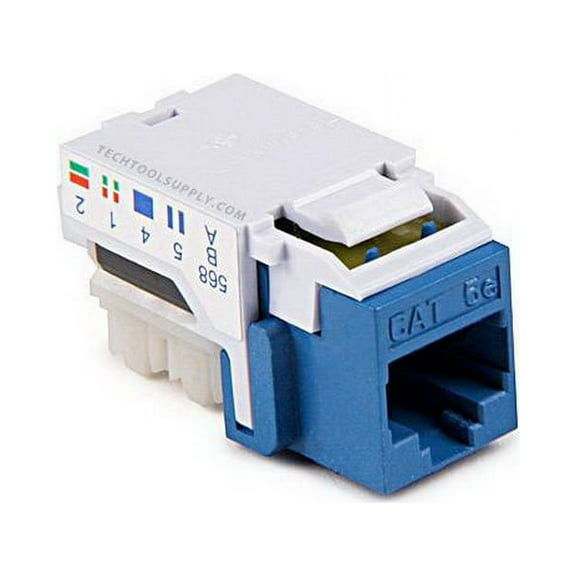 HellermannTyton CAT5e RJ45 Insert - Blue, RJ45FC5E-BLU