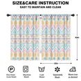 thumbnail image 2 of Blackout Kids Curtains,Pastel Geometric Pattern Childrens Insulated Curtains Set Of 2,Bedroom Essentials,Toddler Room Decor 42x63in(106x160cm), 2 of 5
