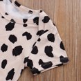thumbnail image 5 of Seyurigaoka Baby Girls Summer Clothes Leopard Romper + Triangle Shorts+Elastic Hair Band, 5 of 8