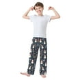 thumbnail image 2 of FORMRS Boys Pajama Pants with Pockets Size 6-8Y Kids Lounge Sleep Bottoms, Jolly Snowman, 2 of 8