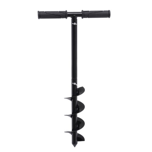 Hand Post Hole Digger Tshaped Earth Garden Auger Drill with NonSlip