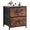 Rust, variant on LIFERECORD 2-Drawer Dresser Set of 2 Fabric Storage Nightstand for Bedroom Living Room White