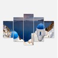 thumbnail image 2 of Blue Doomes Églises Panorama - Impression sur Toile, 2 of 3