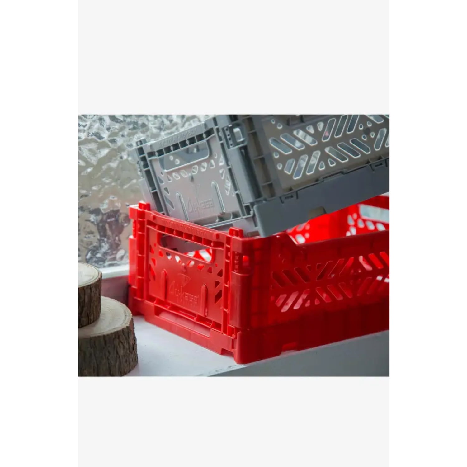 Magna Cart Tote 22 x 16 x 11 Collapsible Plastic Storage Crate, Black &  Red, 1 Piece - Fry's Food Stores