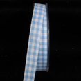thumbnail image 2 of The Ribbon People Baby Blue and White Gingham Cut Edge Ribbon 0.5" x 198 Yards, 2 of 2