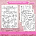 thumbnail image 2 of 4 Sheets Roses Sewing Embroidery Stabilizers 42pcs Flowers Embroidery Paper with Pre-Printed Water Soluble Stabilizer for Embroidery Hand Sewing Lover Beginners, 2 of 9