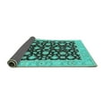 thumbnail image 2 of Ahgly Company Indoor Rectangle Oriental Turquoise Blue Traditional Area Rugs, 4' x 6', 2 of 4