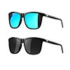 04-Black Frame/Black Lens+Black Frame/Mirrored Blue