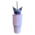 thumbnail image 2 of Termo de acero inoxidable FARTMEX Kuromi 30 onzas con figura, 2 of 3